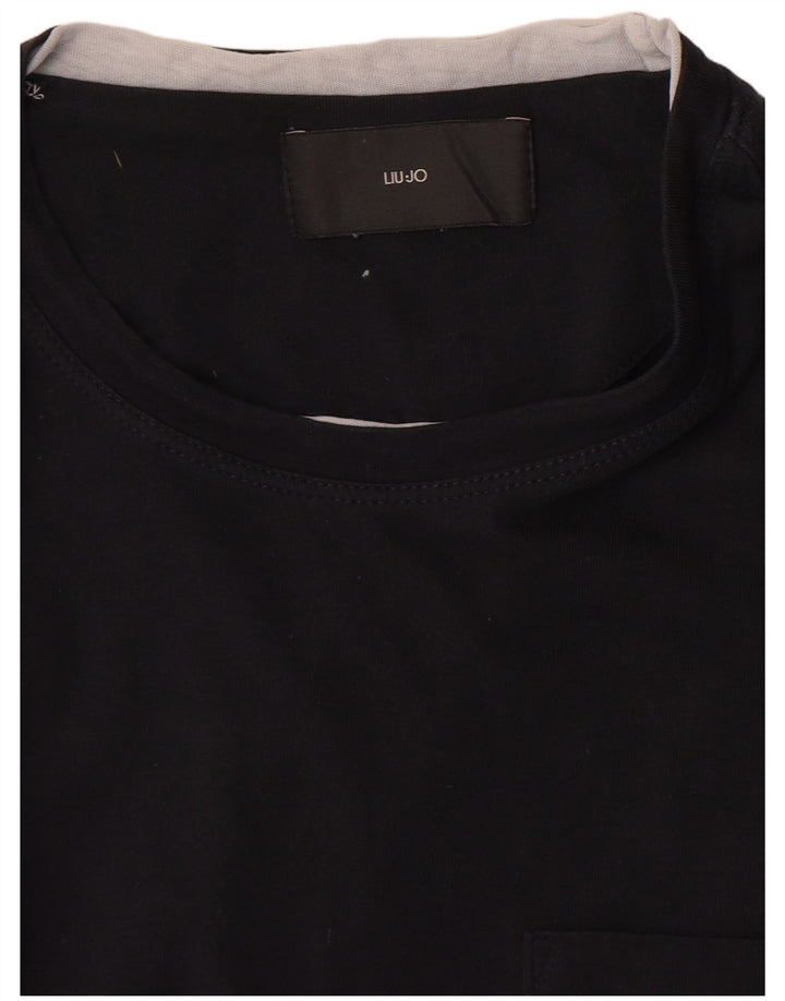 Camiseta masculina Liu Jo Top médio preto