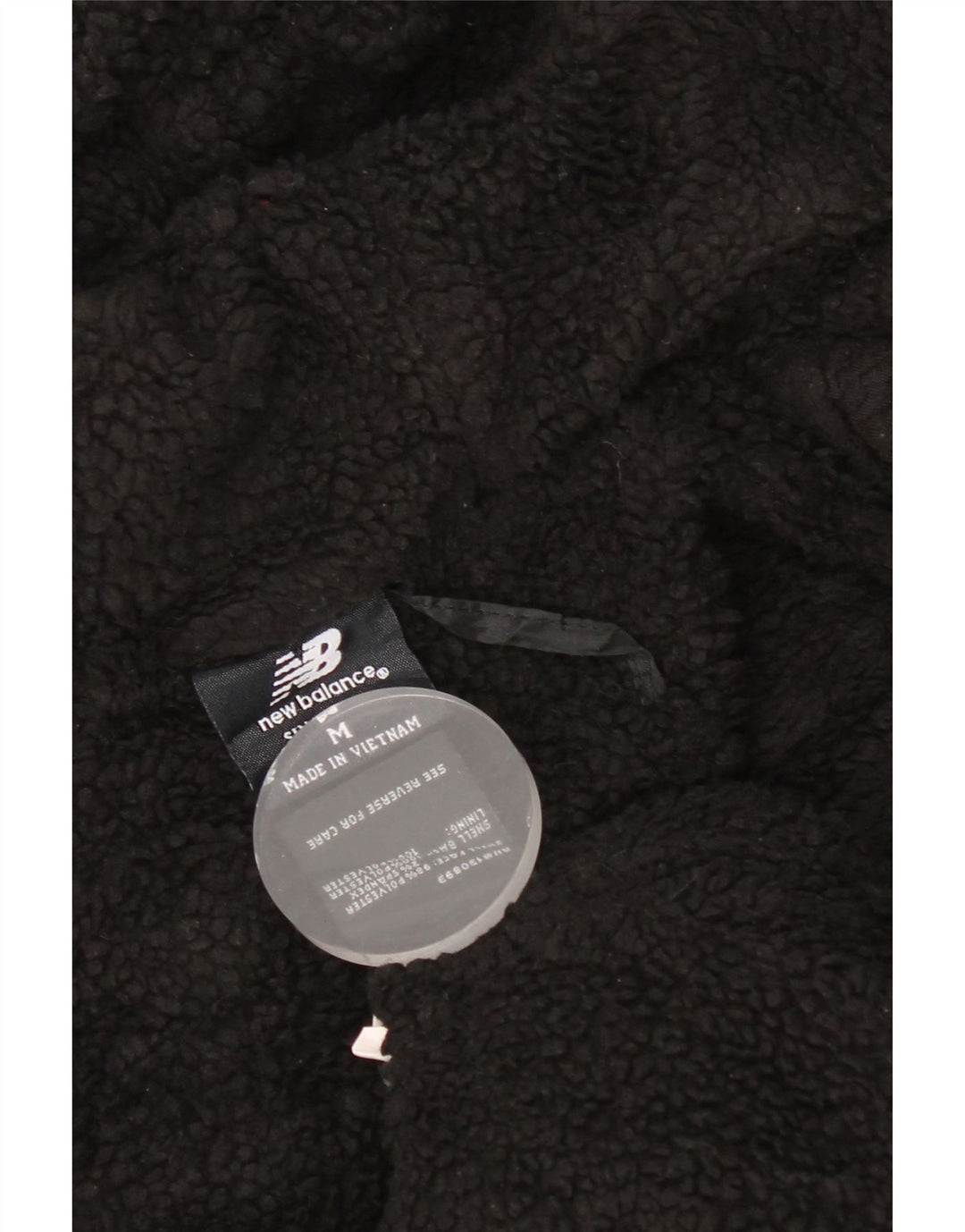 Suéter masculino com capuz New Balance Sherpa Zip poliéster preto médio