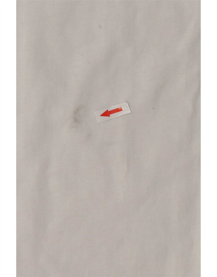 Camiseta masculina Replay com estampa gráfica grande de algodão branco