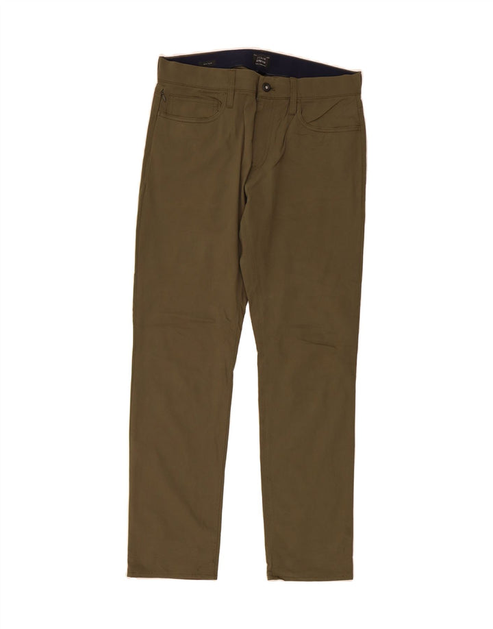 J. CREW Womens Straight Casual Trousers  W31 L30 Khaki Cotton Vintage J. Crew and Second-Hand J. Crew from Messina Hembry 