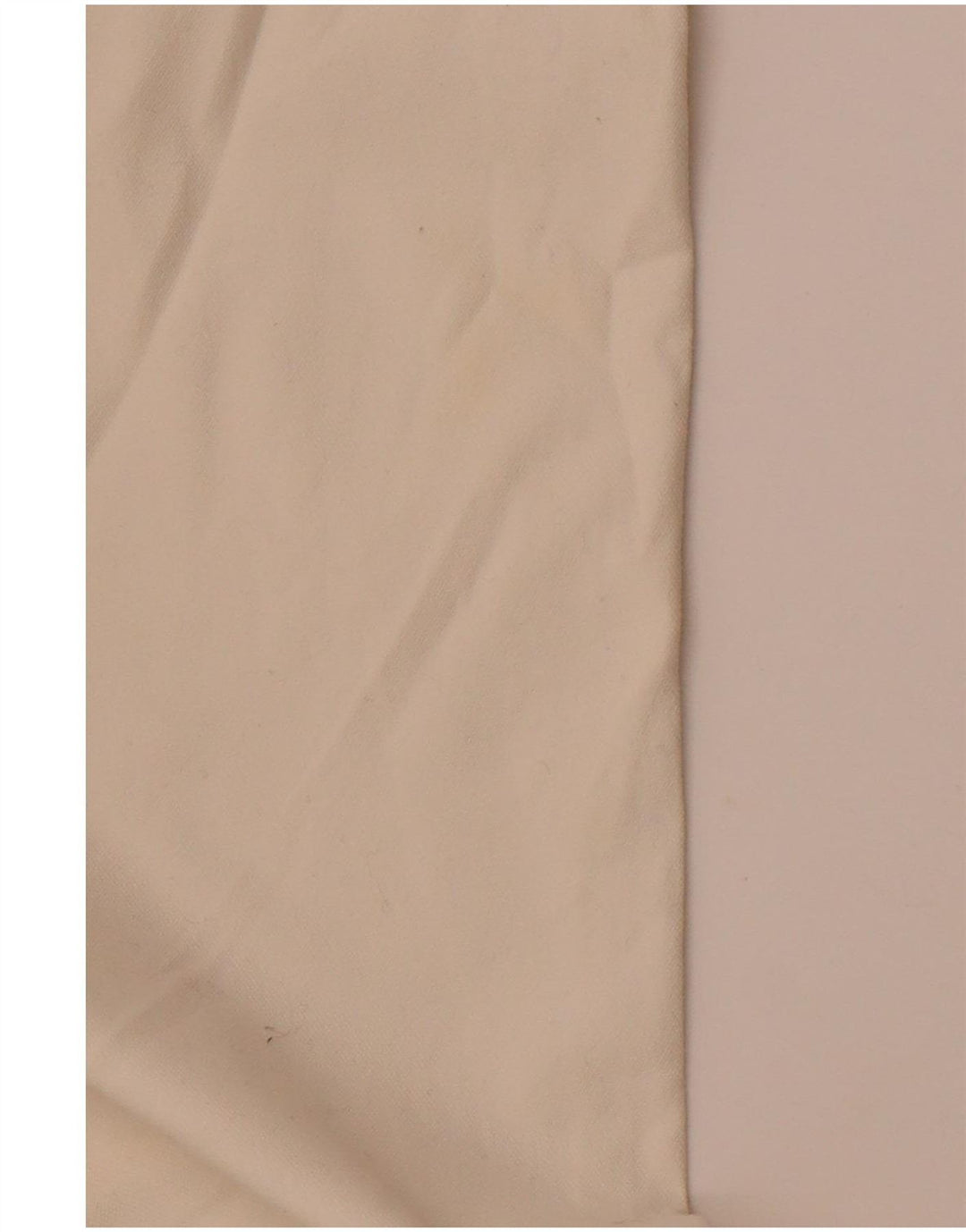 Calça chino reta feminina BENETTON Reino Unido 10 pequeno W28 L28 algodão branco