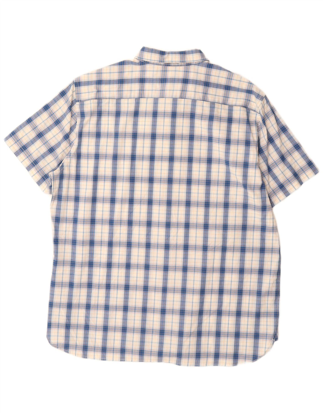 Camisa masculina de manga curta Levi's XL azul xadrez algodão