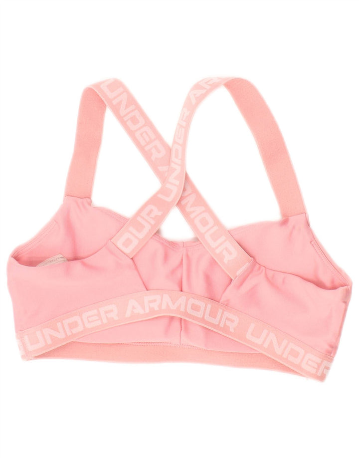 Under Armour feminino gráfico top pequeno/médio rosa colorblock esportivo