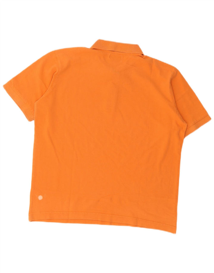 Camisa polo masculina Kappa médio algodão laranja