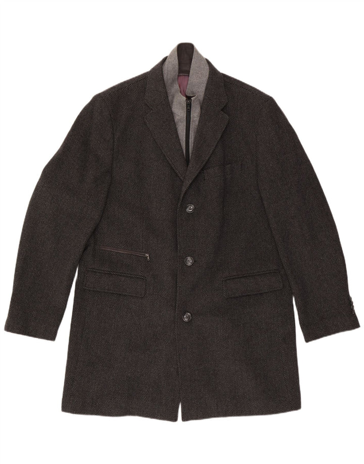 Jaqueta Blazer Masculina OVS com 3 Botões IT 56 3XL Lã Cinza
