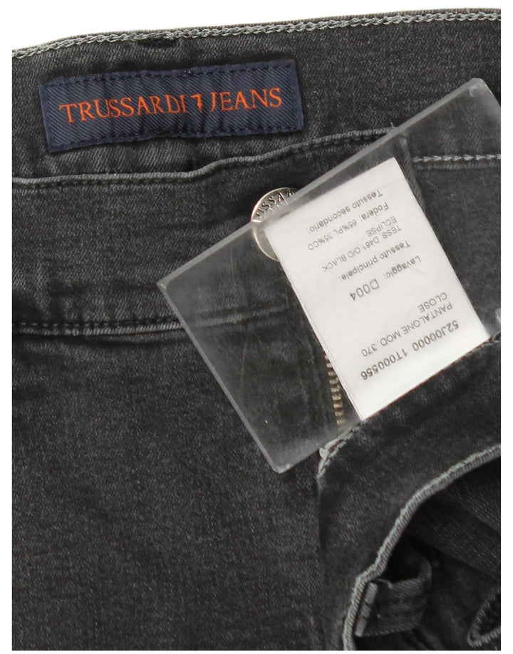 TRUSSARDI Masculino Slim Jeans W32 L33 Cinza Poliéster