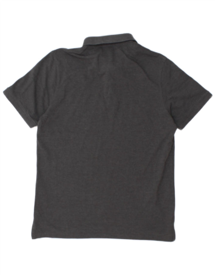Camisa polo masculina Jack & Jones grande algodão cinza