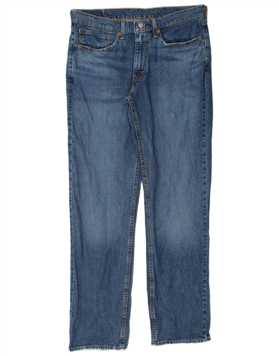 Levi's Masculino 514 Straight Jeans W34 L32 Azul Algodão