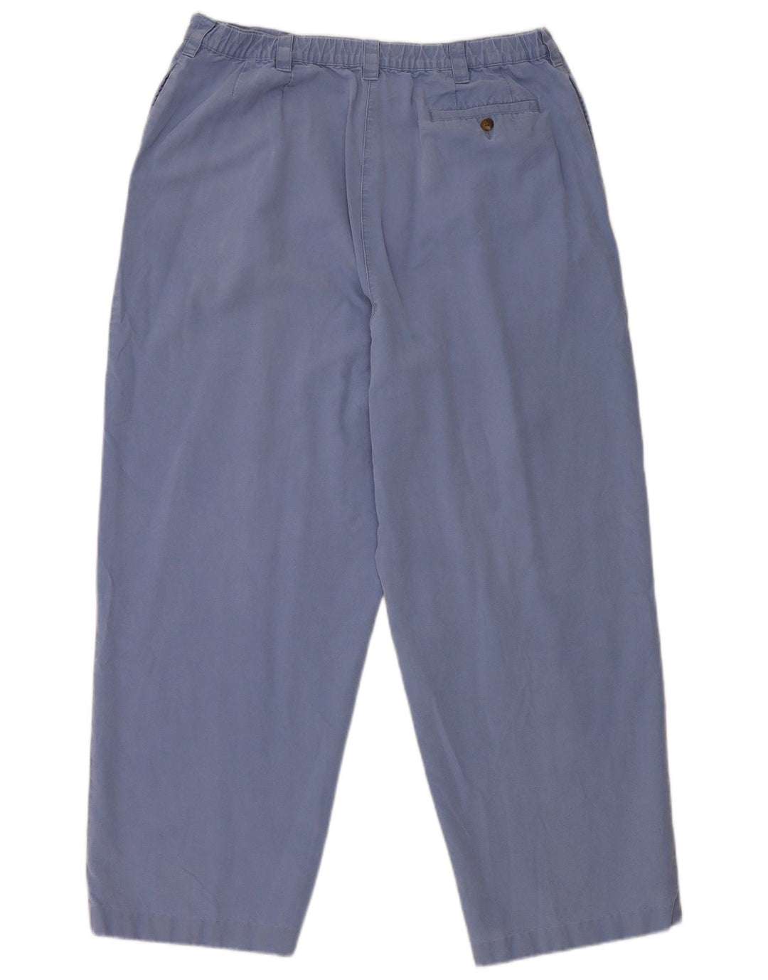 Calça chino feminina de cintura alta L.L.Bean US 16 2XL W34 L27 Azul Tencel