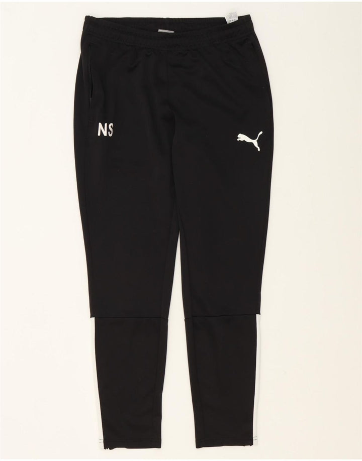 Calça de treino masculina Puma médio preto colorblock poliéster