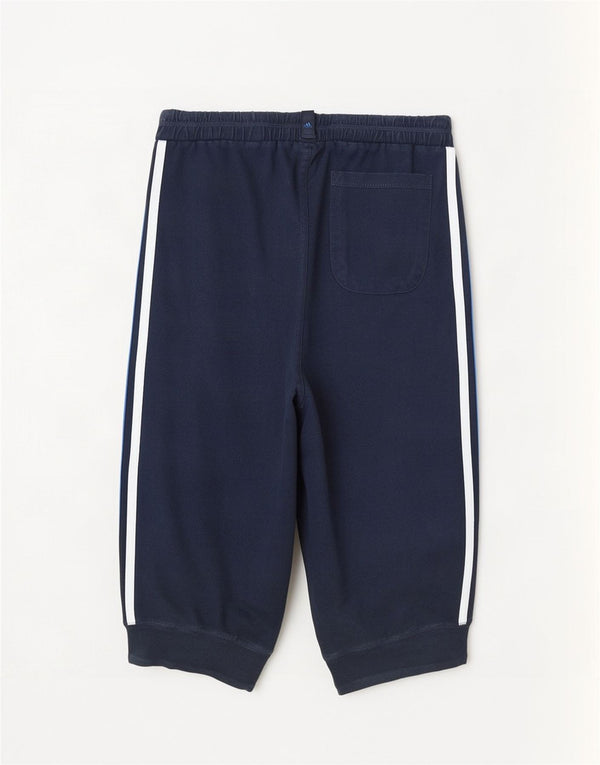 Adidas Womens Bermuda Sport Shorts UK 12 Médio Azul Marinho Algodão