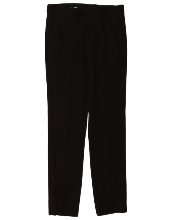 Calça masculina Marks & Spencer Slim Fit W32 L33 Poliéster Preto
