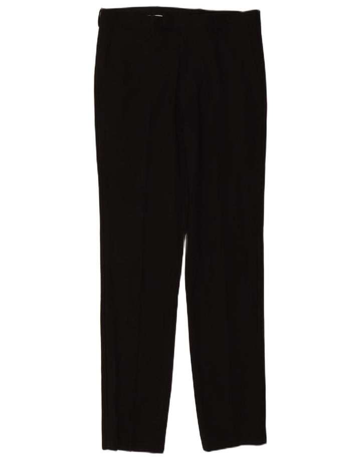 Calça masculina Marks & Spencer Slim Fit W32 L33 Poliéster Preto