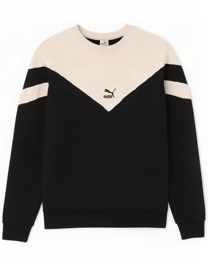 Puma moletom masculino jumper médio preto Colourblock