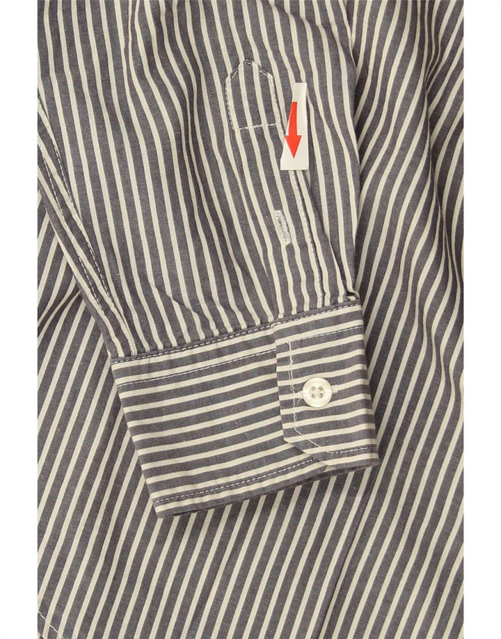 Camisa Benetton Menino 9-10 Anos Riscas Azul