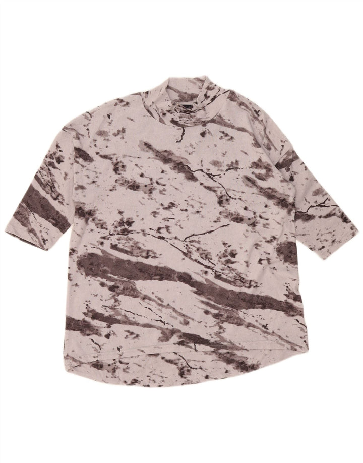 Top feminino Marks & Spencer de grandes dimensões manga 3/4 Reino Unido 14 grande cinza tie-dye