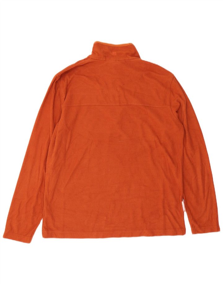 Moletom masculino MOUNTAIN WAREHOUSE com zíper e gola em poliéster laranja médio