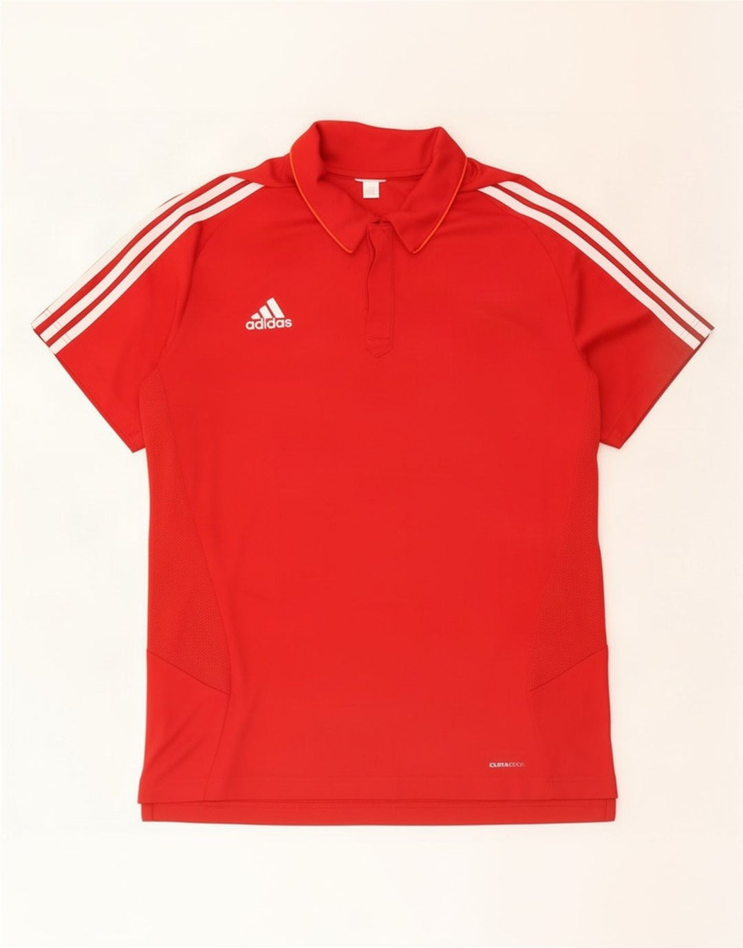 Camisa Polo Adidas Masculina Climacool XL Vermelha