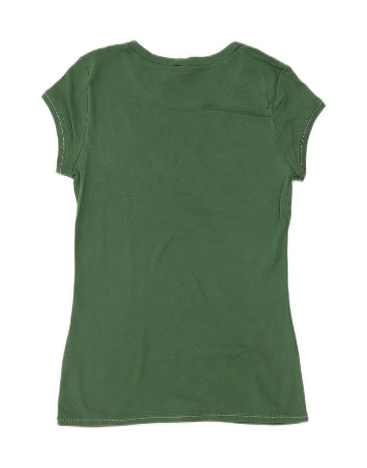 Camiseta feminina BENETTON UK 12 verde médio