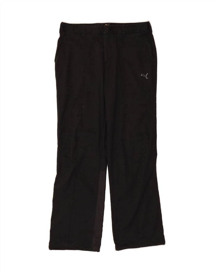 PUMA Mens Straight Chino Trousers W34 L31  Black Cotton Vintage Puma and Second-Hand Puma from Messina Hembry 