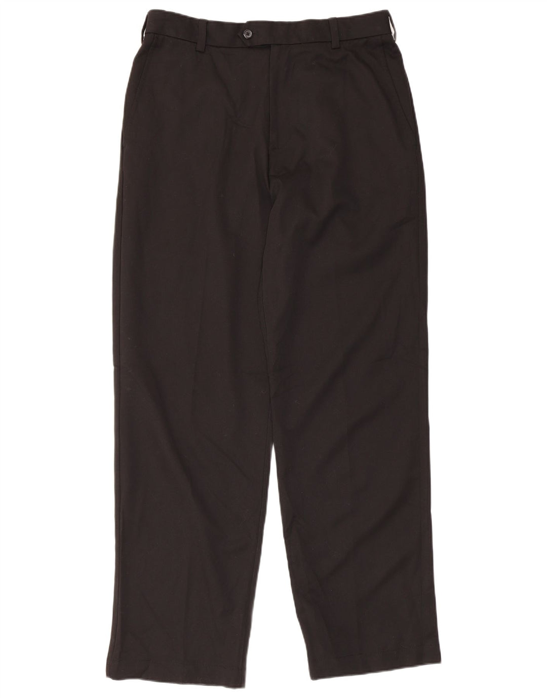 Izod Mens Golf Straight Suit Calças W32 L32 Poliéster Preto