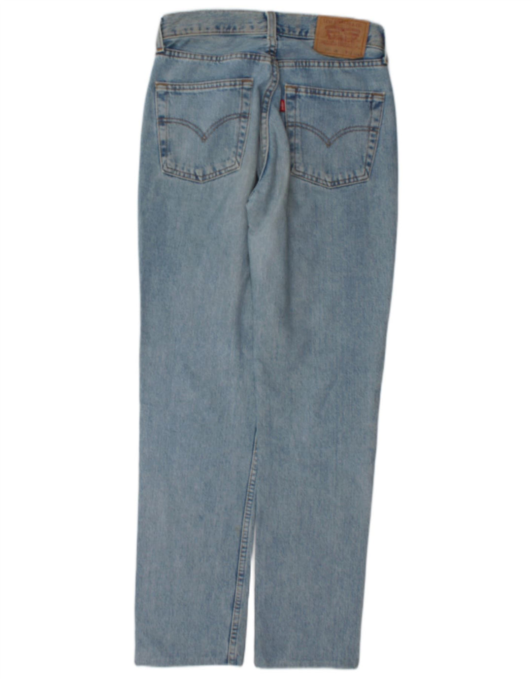 Calça jeans feminina Levi's 595 Straight W30 L30 azul algodão
