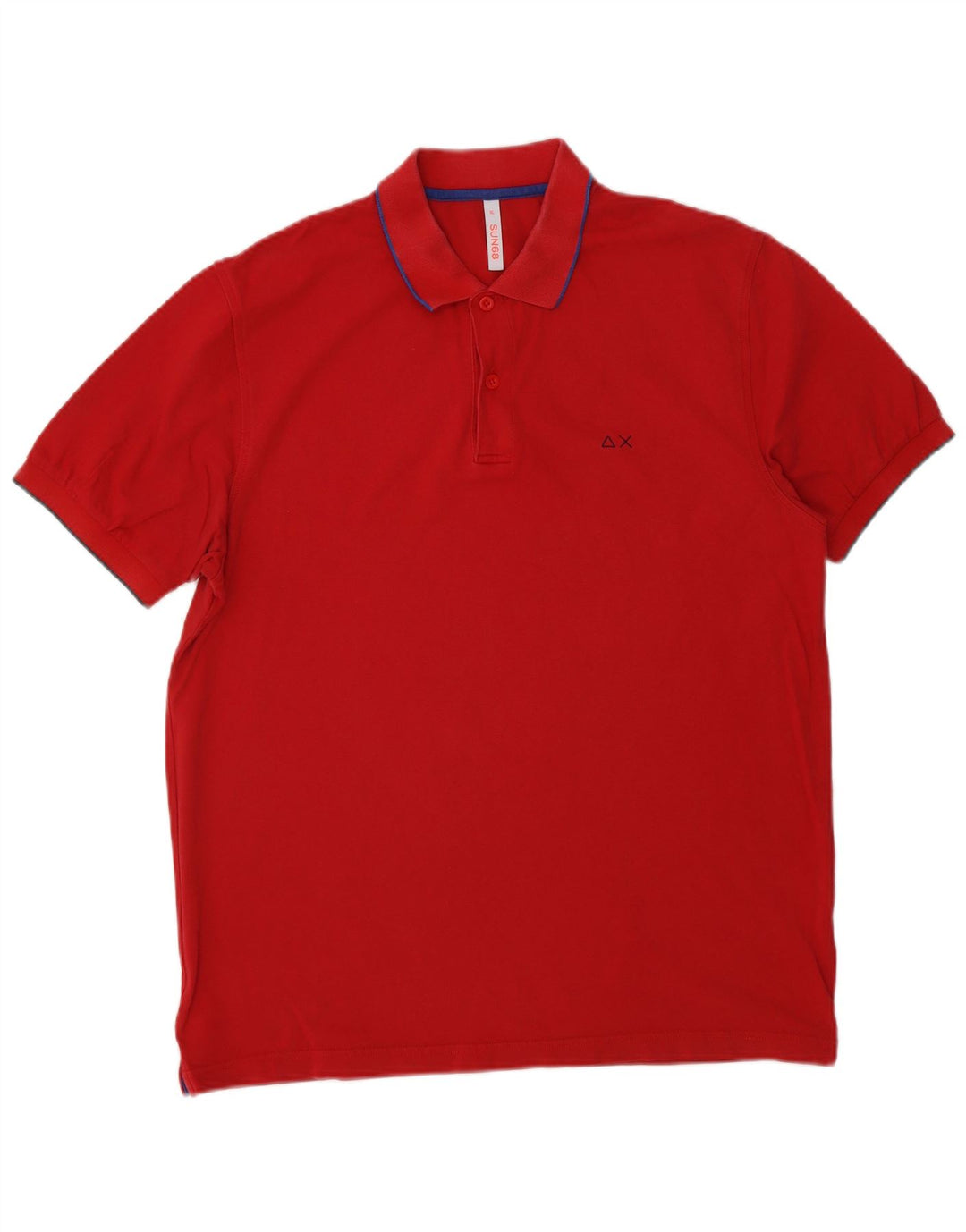 Camisa polo masculina SUN68 XL algodão vermelho