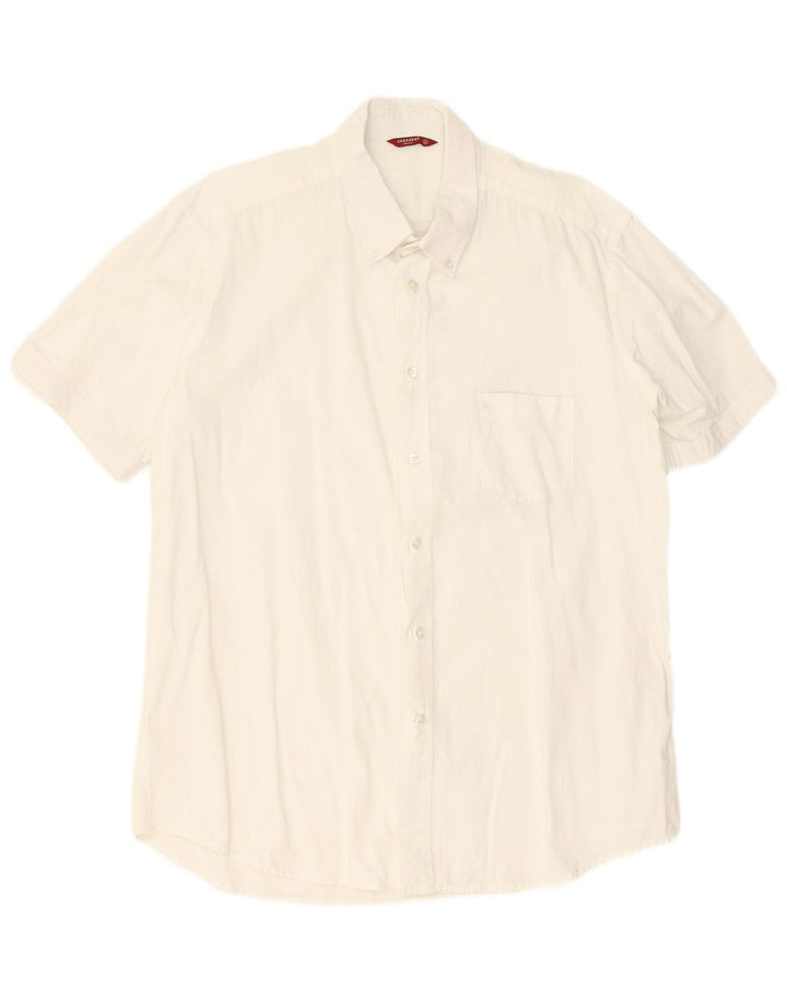 Camisa masculina de manga curta Carrera XL algodão branco