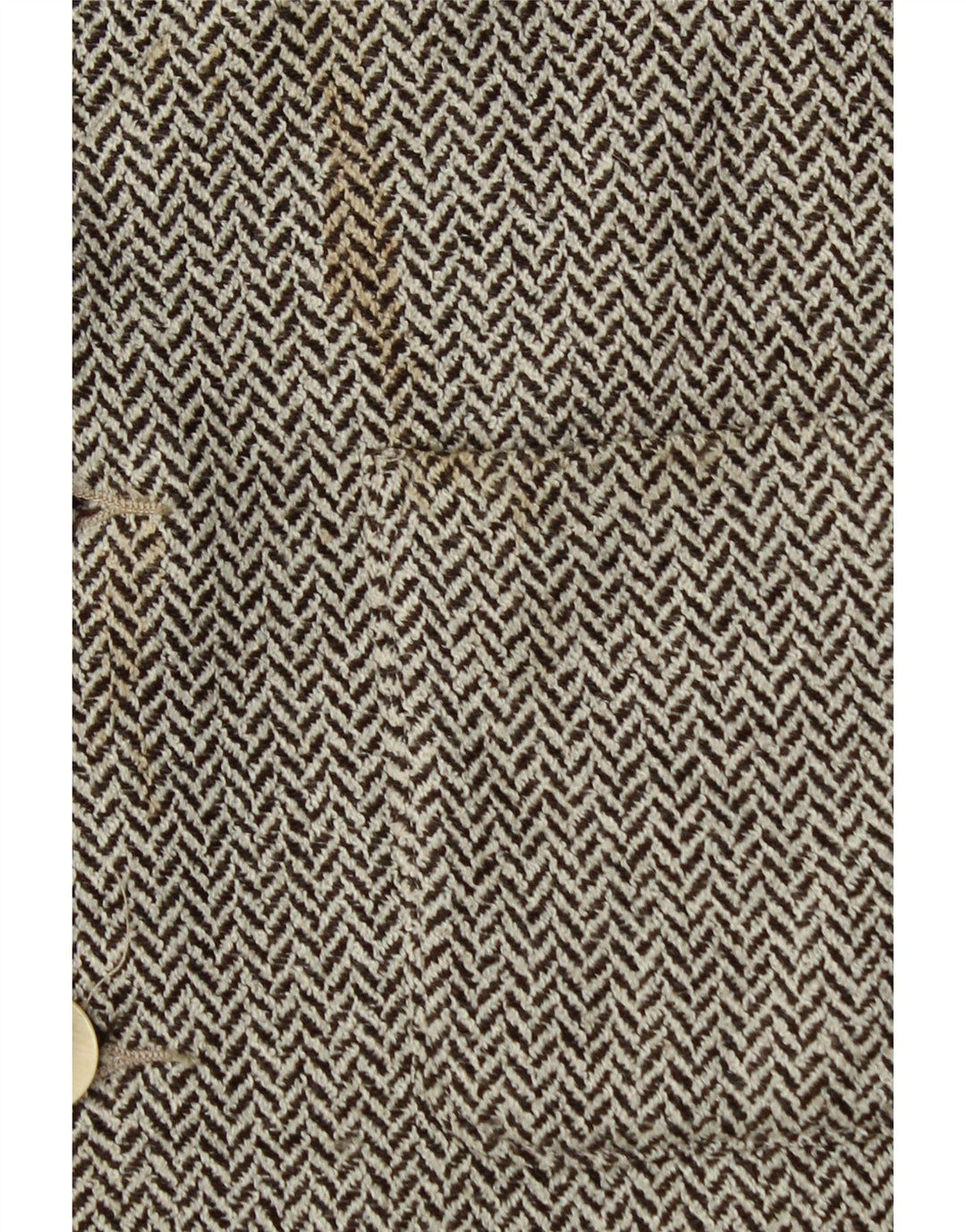 Colete masculino Ted Baker Regular Fit tamanho 4 grande espinha de peixe cinza