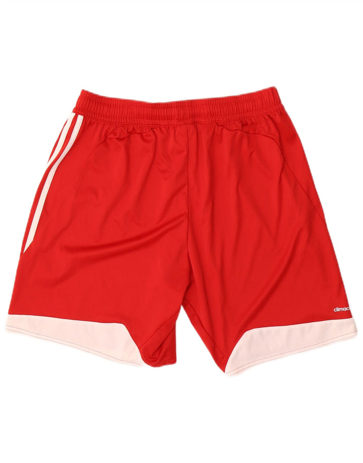 Adidas Mens Climacool Sport Shorts Grande Poliéster Colorblock Vermelho