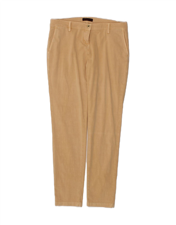 TRUSSARDI Womens Slim Chino Trousers W29 L32 Yellow Cotton Vintage Trussardi and Second-Hand Trussardi from Messina Hembry 