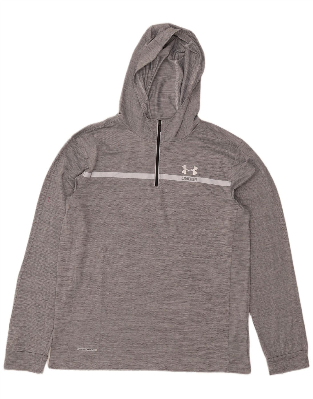 Under Armour Mens Compressão Capuz Pulôver Treino Top 2XL Cinza Esportes