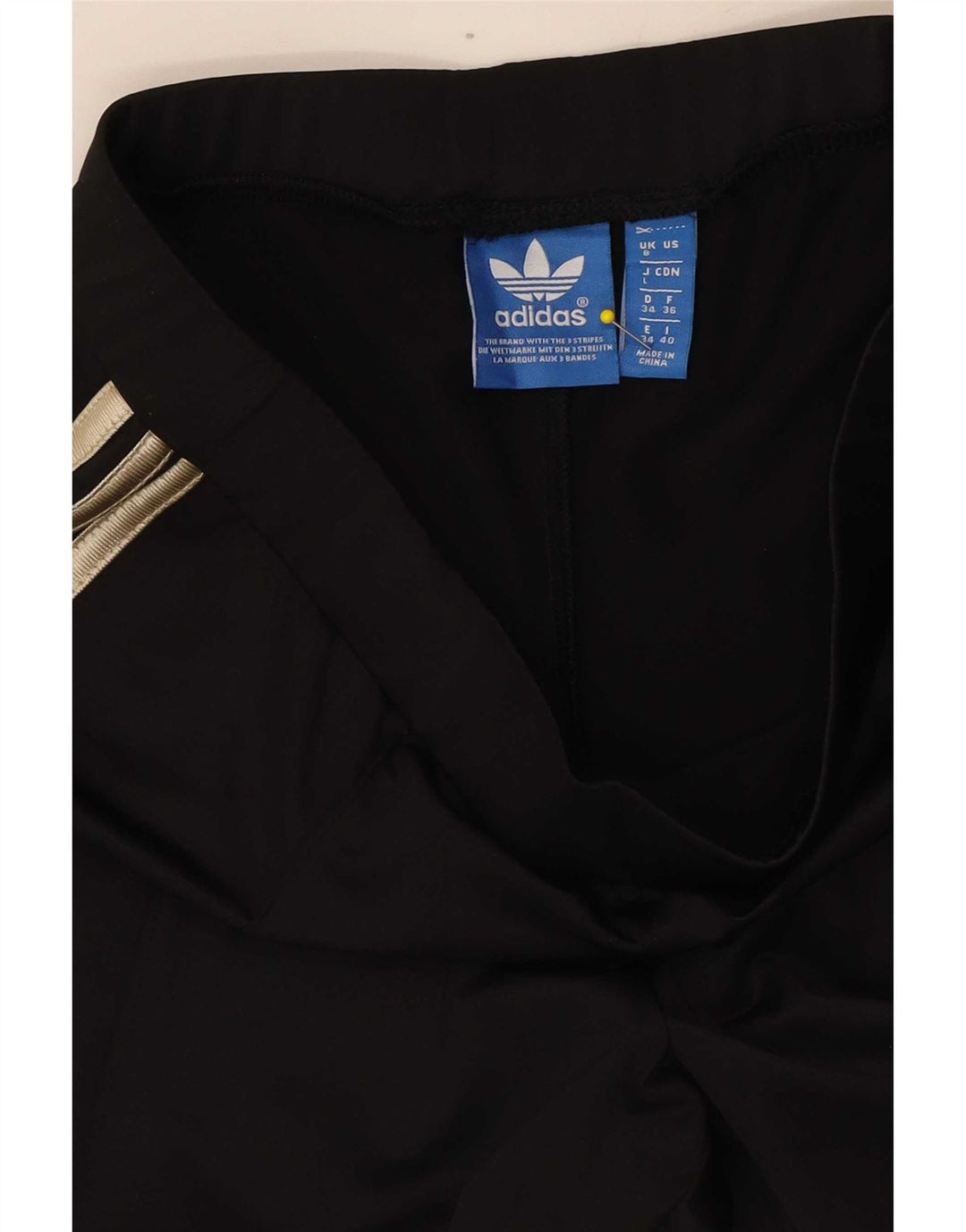 Leggings Adidas Femininas UK 8 Pequenas Poliéster Preto
