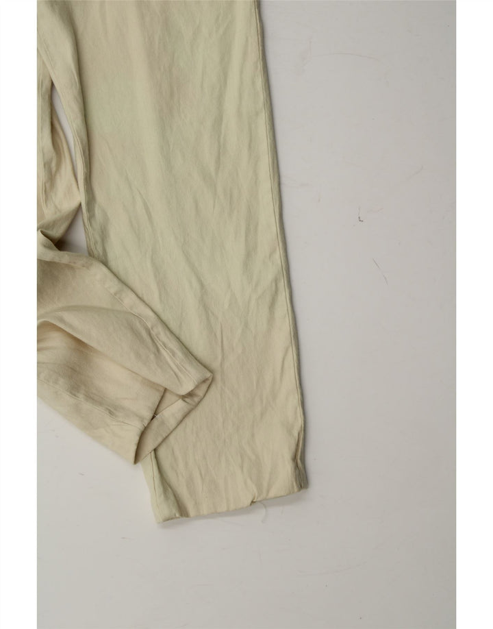 ARMANI Womens Slim Casual Trousers W28 L23 Off White Linen Vintage Armani and Second-Hand Armani from Messina Hembry 
