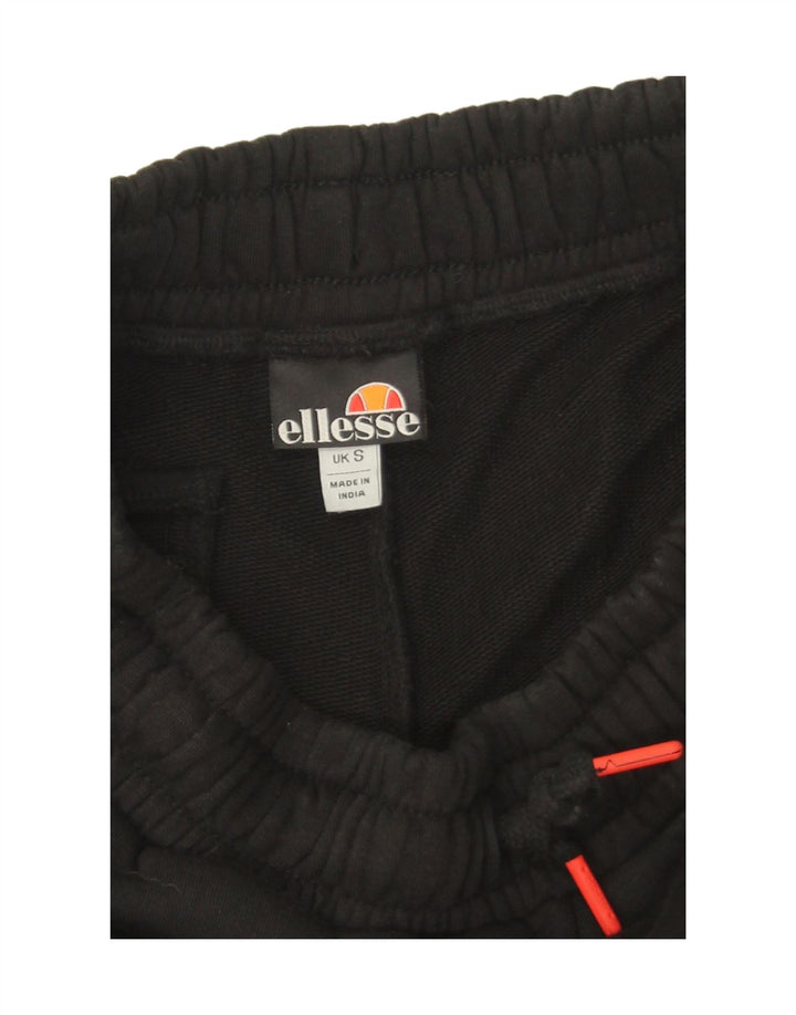 Shorts esportivos masculinos Ellesse pequeno algodão listrado preto