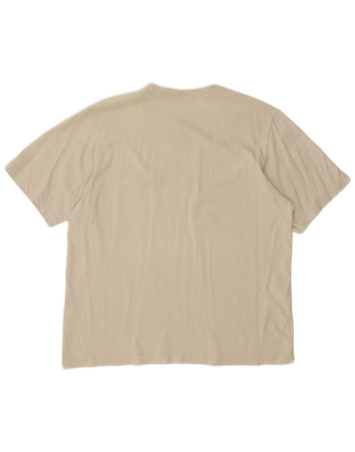 Camiseta masculina Adidas grande algodão bege