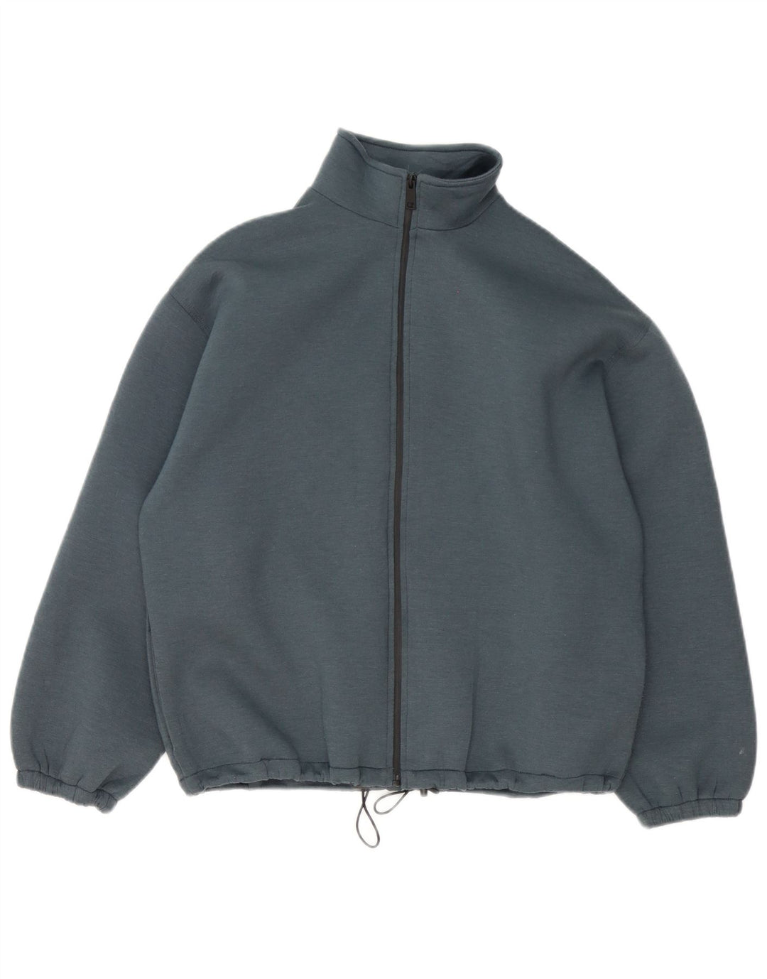 Zara Womens Oversized Tracksuit Top Jacket UK 10 Pequeno Azul Poliéster
