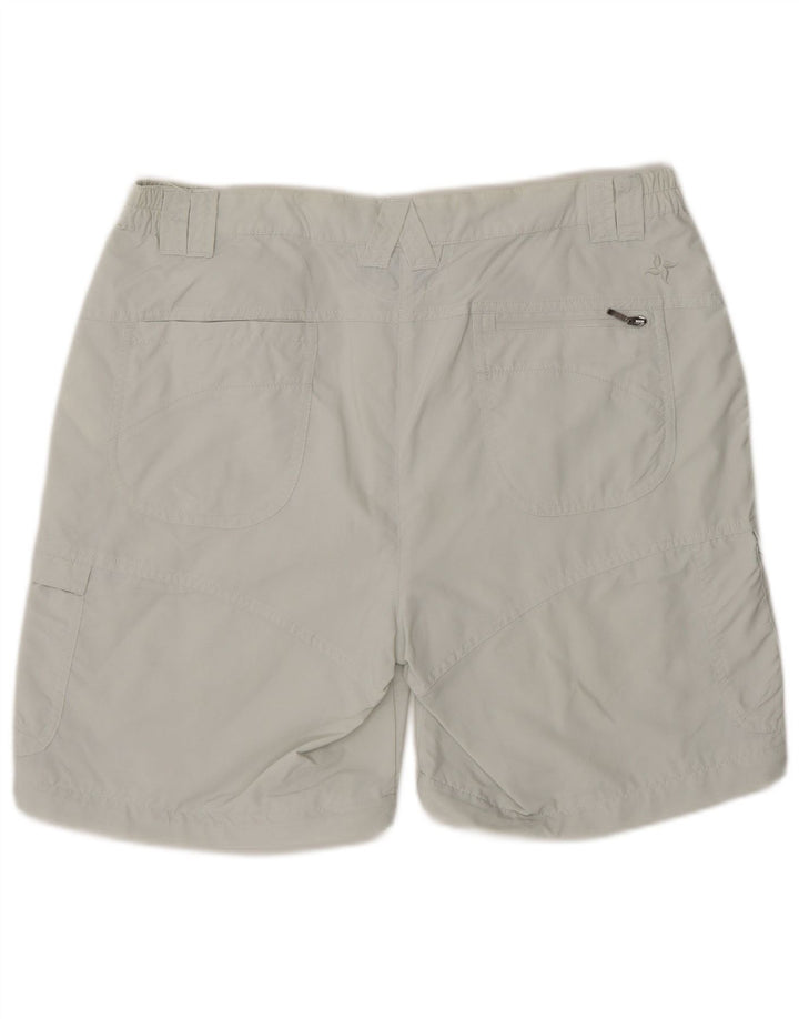 Shorts cargo feminino MC KINLEY Reino Unido 16 grande W34 cinza poliamida