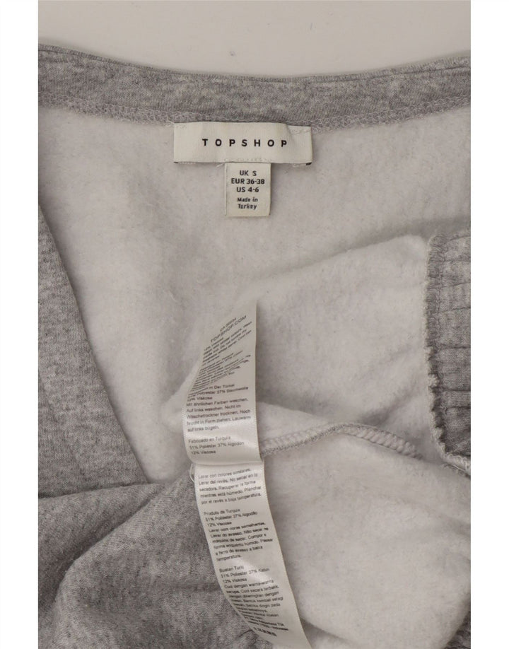Suéter oversized feminino Topshop UK 10 poliéster cinza pequeno