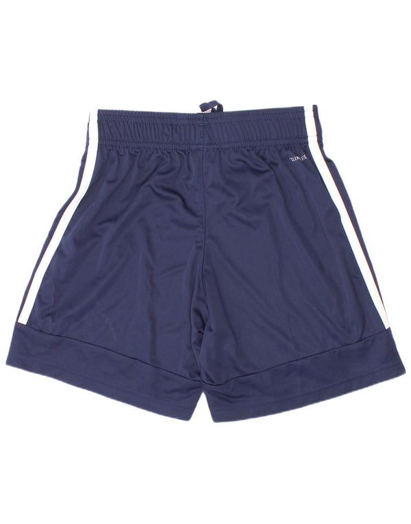 Shorts esportivos Adidas Boys Climalite 9-10 anos azul marinho poliéster