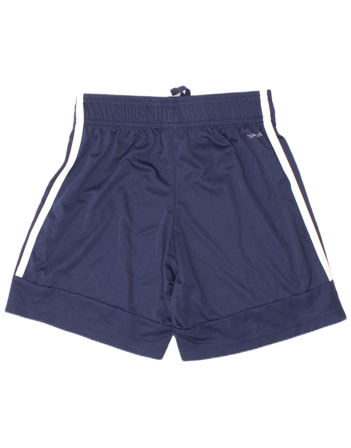 Shorts esportivos Adidas Boys Climalite 9-10 anos azul marinho poliéster
