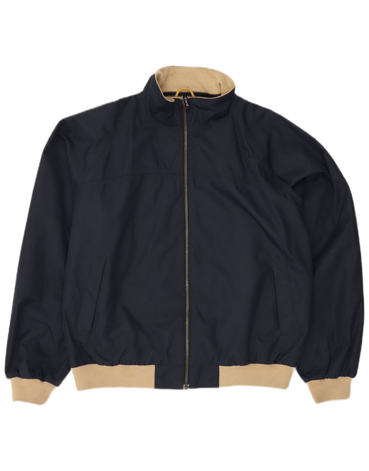 Jaqueta bomber masculina Gant UK 42 XL azul marinho Colourblock Nylon