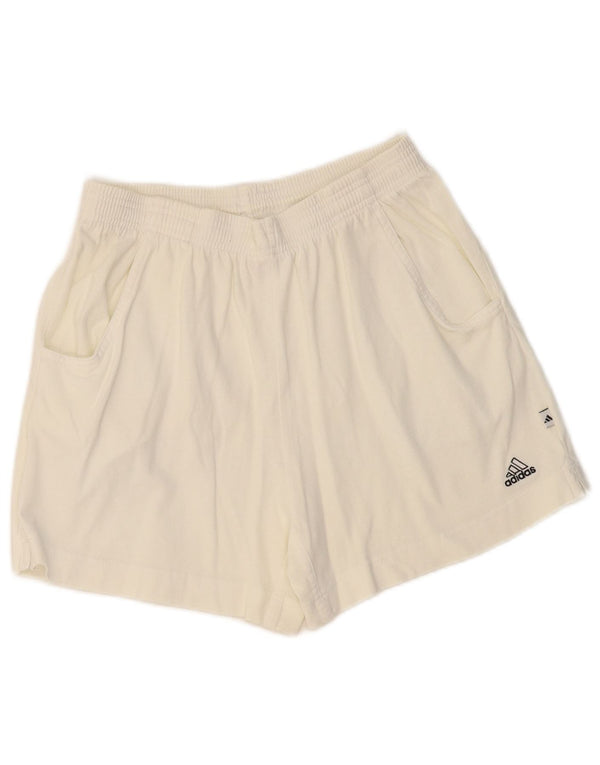 Shorts esportivo feminino Adidas UK 16 grande algodão branco