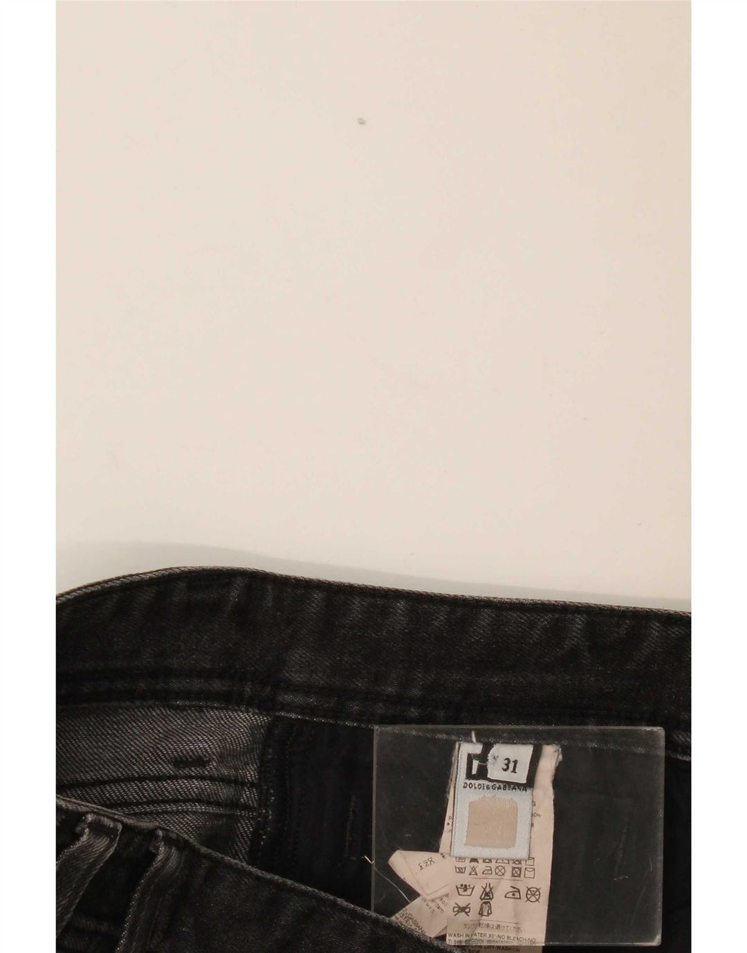 Dolce & Gabbana Jeans Slim Feminino W31 L31 Algodão Preto