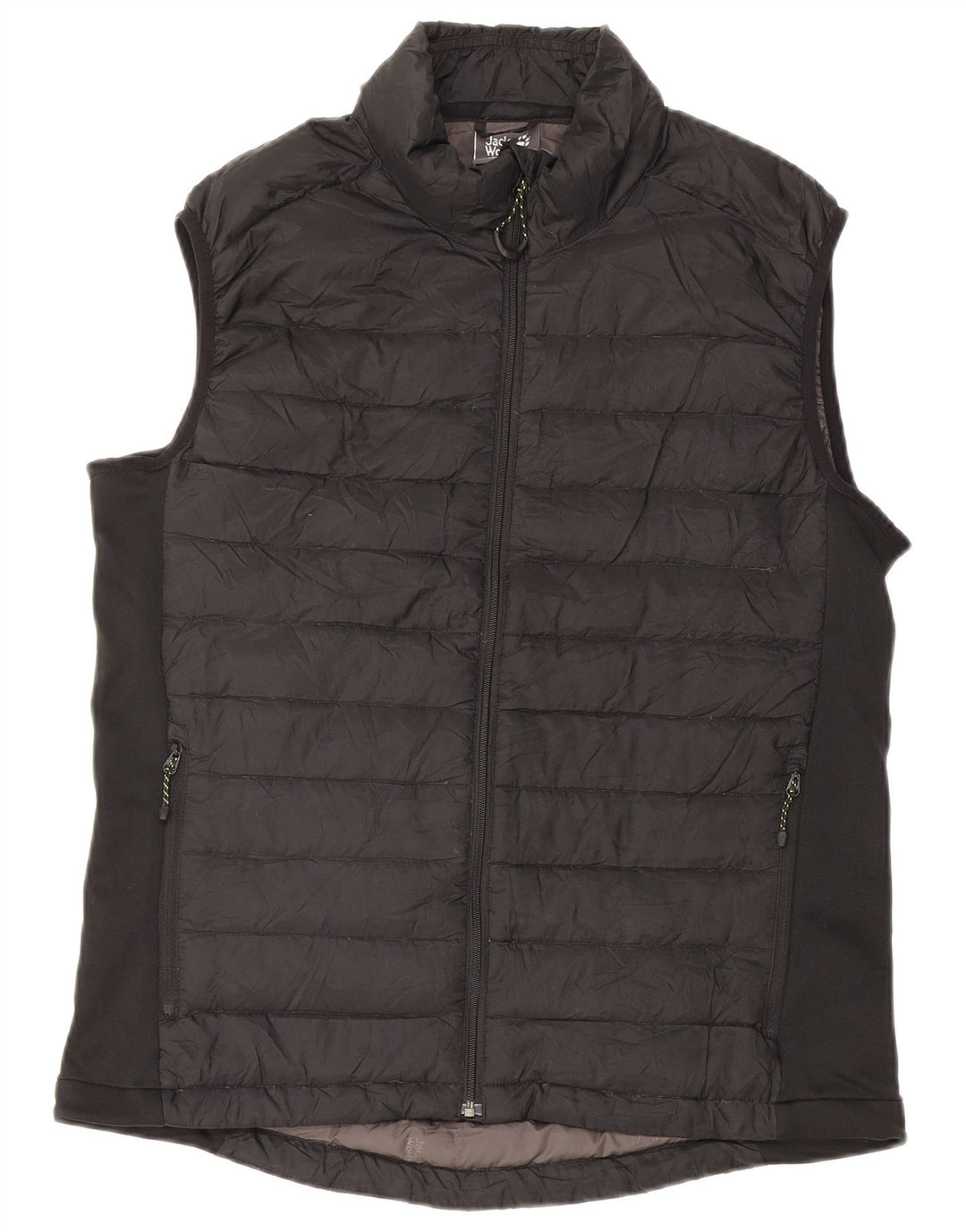 Colete acolchoado masculino Jack Wolfskin UK 34 XS preto poliéster