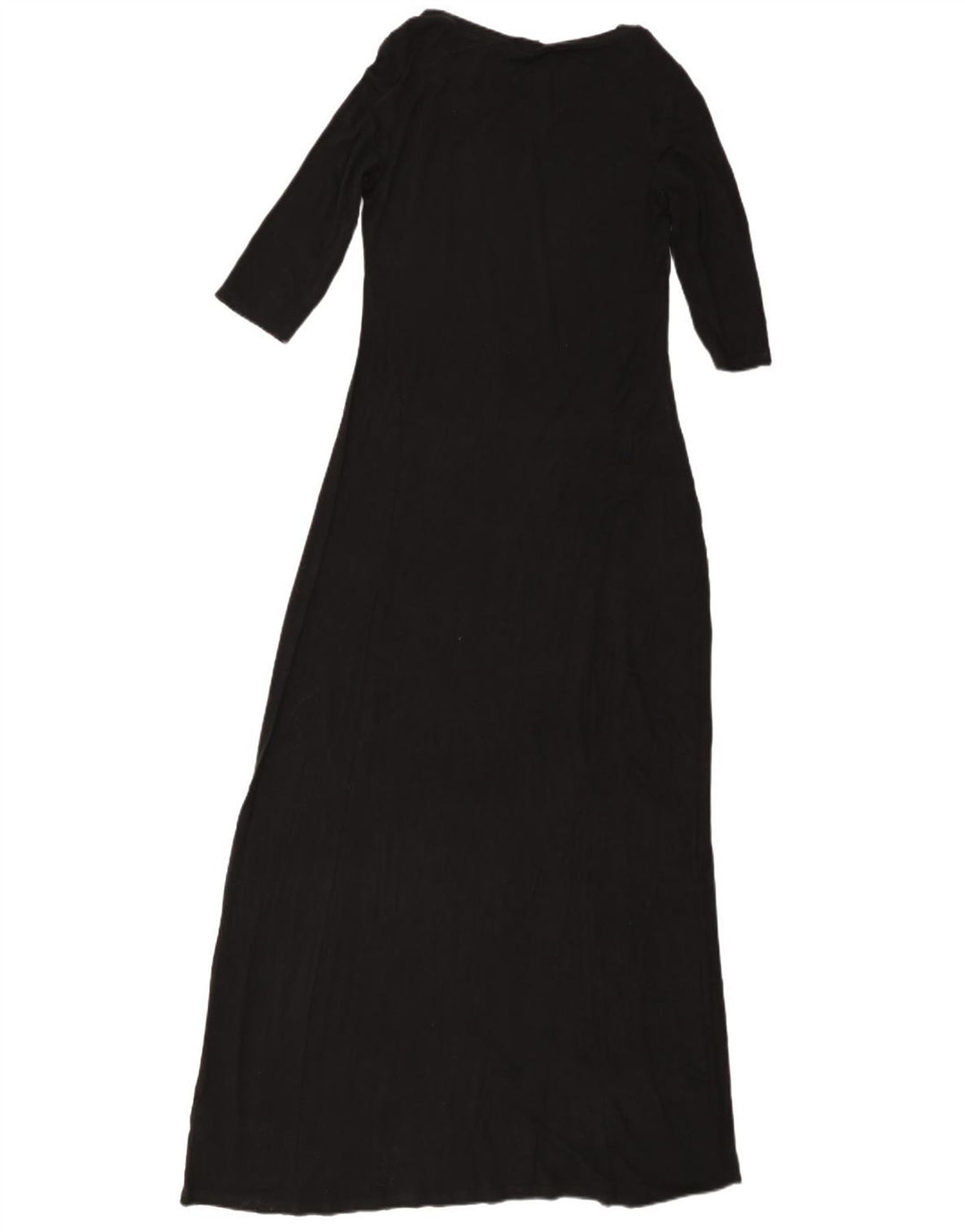 Vestido maxi feminino MOSSIMO manga 3/4 Reino Unido 10 pequeno rayon preto