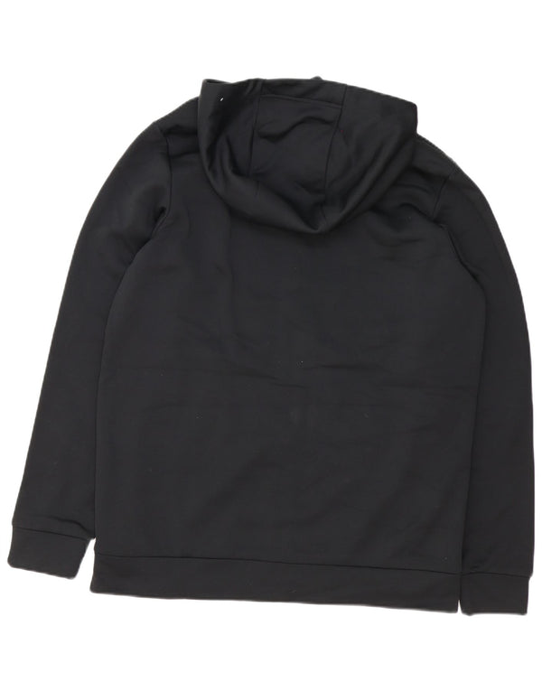 Suéter masculino Nike Therma-Fit Zip com capuz médio preto poliéster