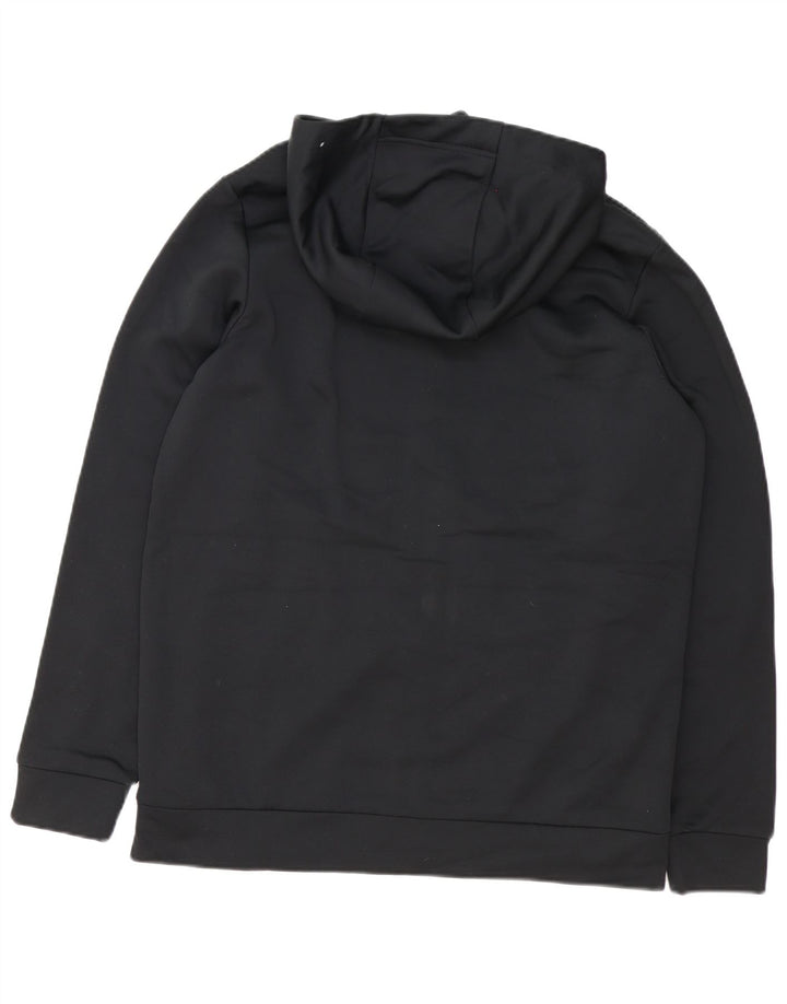 Suéter masculino Nike Therma-Fit Zip com capuz médio preto poliéster