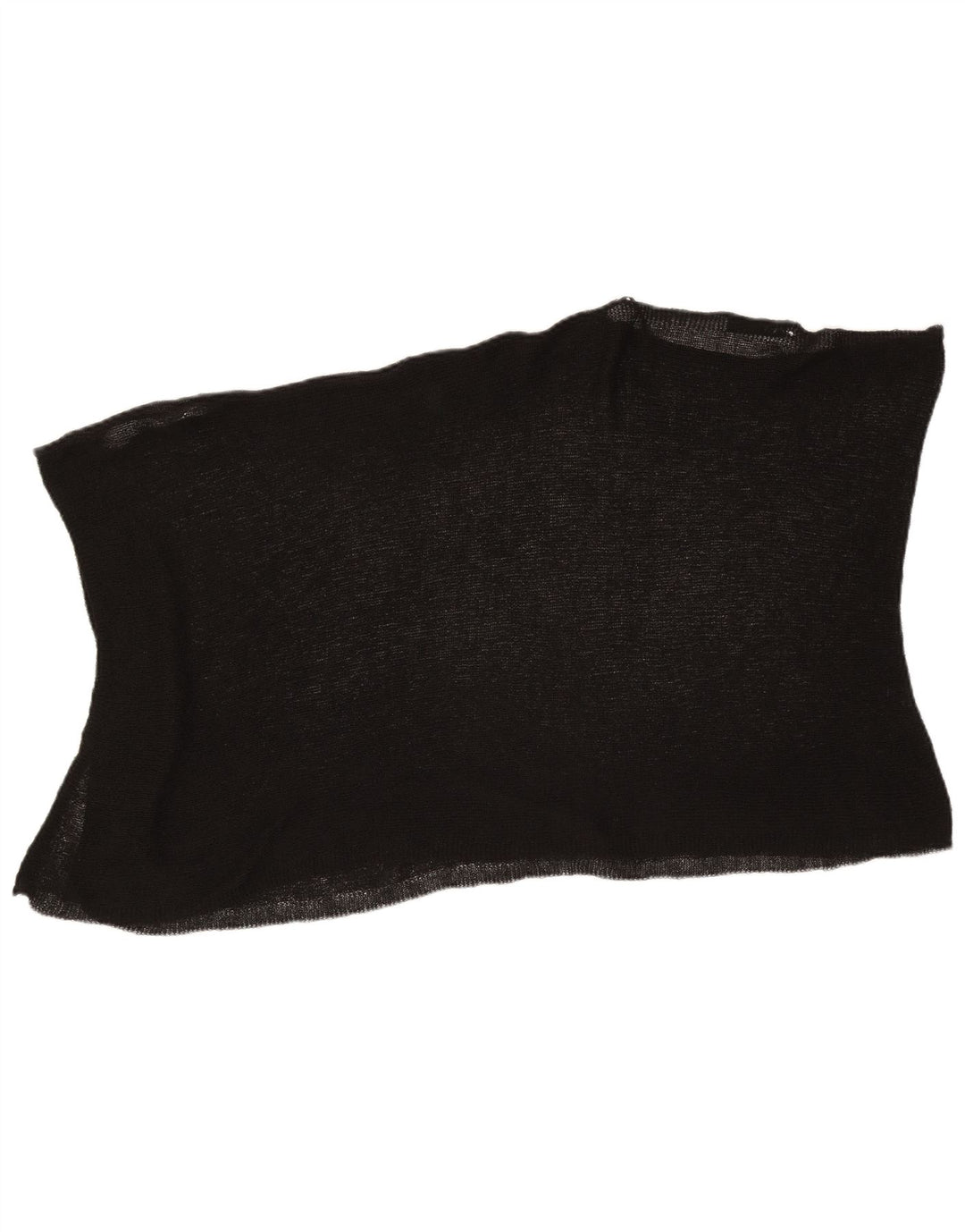 Blusa Poncho Feminina Zara Top UK 12 Médio Preto Acrílico