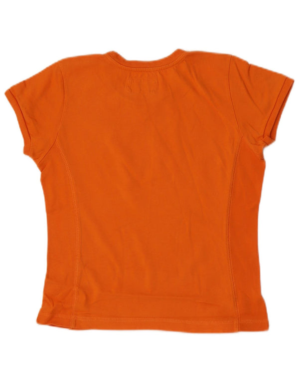 Camiseta feminina Champion Heritage Classics UK 12 algodão laranja médio